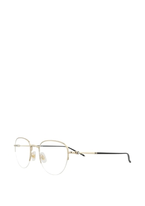 Montblanc square-frame half-rim glasses - Gold