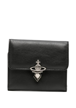 Vivienne Westwood Orb-plaque tri-fold wallet - Black