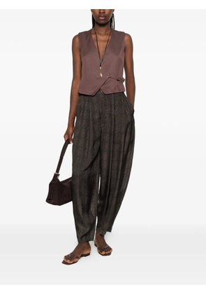 PT Torino wrap-style buckle-fastening waistcoat - Brown