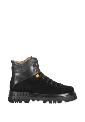 Santoni lace-up leather boots - Black