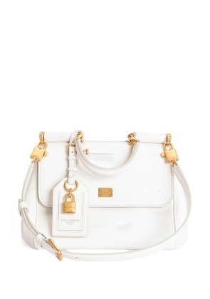 Dolce & Gabbana small My Sicily handbag in calfskin - White
