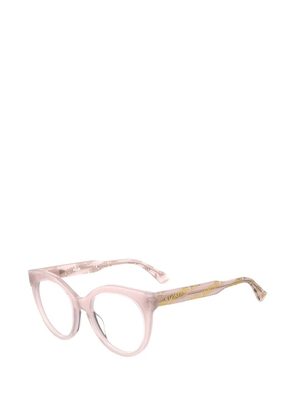 Moschino round-frame glasses - Pink