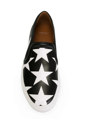 Givenchy star print slip-on sneakers - Black