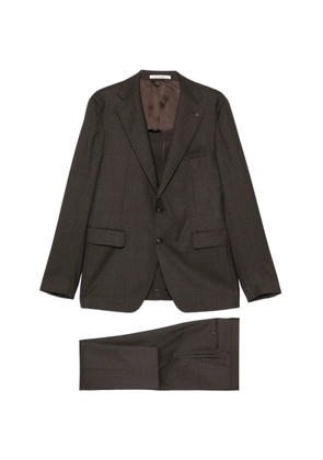 Tagliatore notched-lapel single-breasted suit - Brown