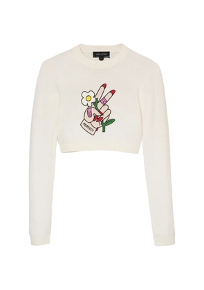 Marc Jacobs Tattoo-embroidered jumper - White