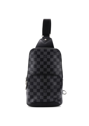 Louis Vuitton Pre-Owned Avenue Sling Bag Damier Infini Leather shoulder bag - Black
