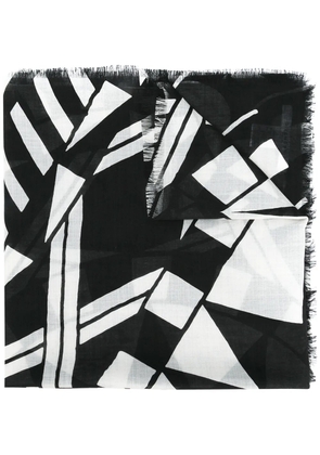 Givenchy geometric pattern scarf - Black