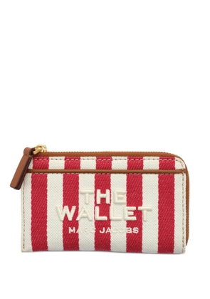 Marc Jacobs The Wallet striped canvas wallet - Neutrals