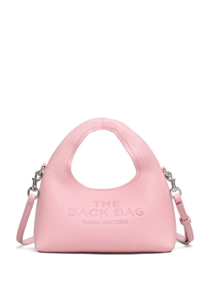 Marc Jacobs micro The Sack Bag pebbled leather mini bag - Pink