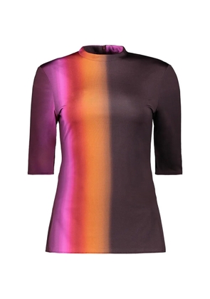 Ellery gradient-print elbow-sleeve top - Purple