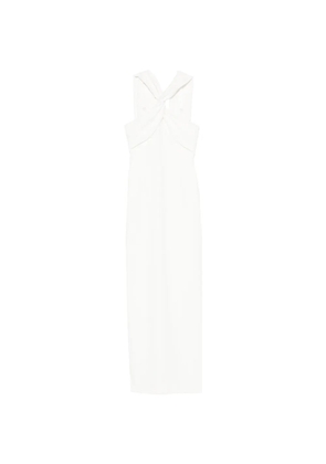Solace London Rona twisted maxi dress - White