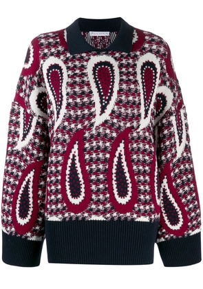 JW Anderson paisley knitted jumper - Blue