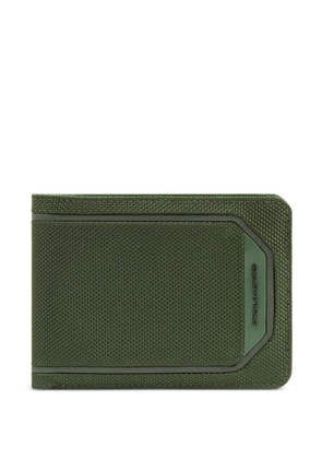 PIQUADRO logo-lettering bi-fold wallet - Green