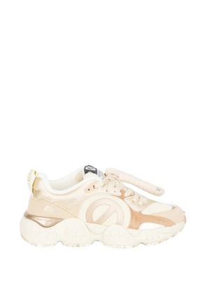 No Name Krazee Runner logo-patch sneakers - Neutrals