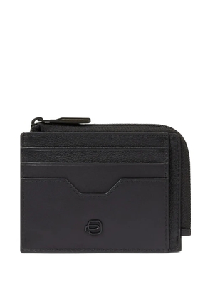 PIQUADRO Ael leather card holder - Black