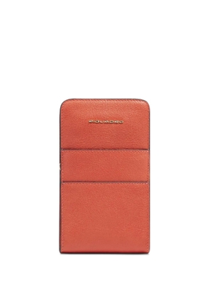 PIQUADRO grained leather mini bag - Orange