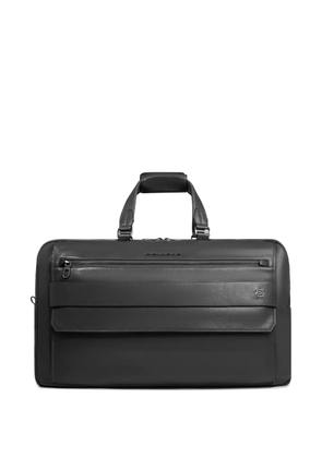 PIQUADRO leather duffel bag - Black