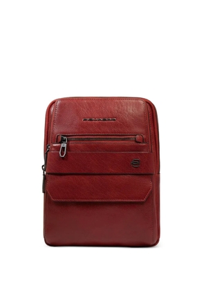 PIQUADRO leather iPad® crossbody bag - Brown