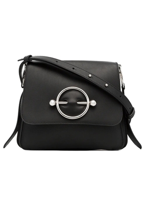 JW Anderson black disc leather cross body bag