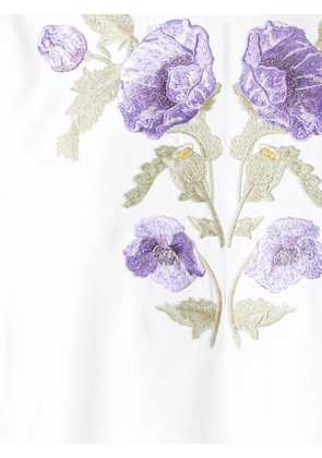 Alexander McQueen floral embroidered blouse - White