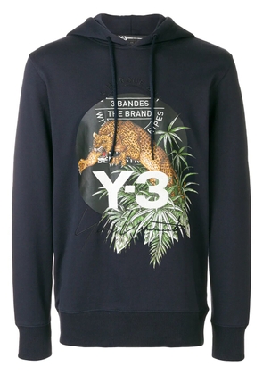 Y-3 leopard hoodie - Blue