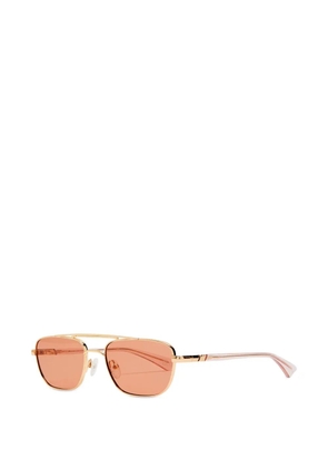 Le Specs double-bridge pilot sunglasses - Gold