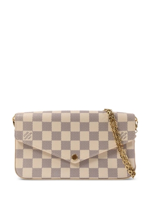 Louis Vuitton Pre-Owned Felicie Pochette damier azur tote bag - Neutrals