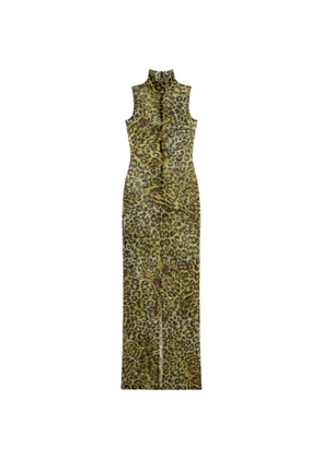 Blumarine animal-print maxi dress - Green