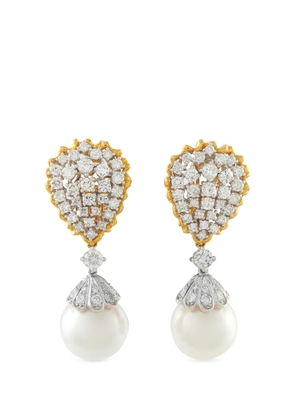 LB Exclusive diamond and pearl earrings - Gold