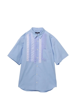 Comme des Garçons Homme panelled striped shirt - Blue