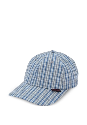 Gramicci Millwood gingham-check cap - Blue