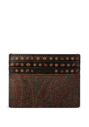 ETRO Paisley-print cardholder - Brown
