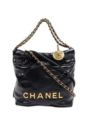 CHANEL Pre-Owned 22 Mini chain shoulder bag - Black