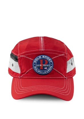 Polo Ralph Lauren Yacht Challenge logo-patch baseball hats - Red