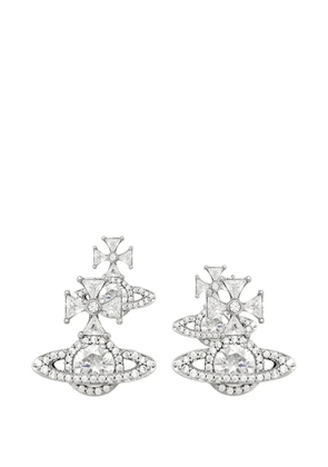 Vivienne Westwood Mila crystal-embellished orb earrings - Silver