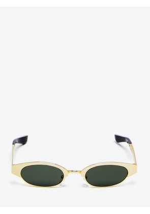 McQueen McQueen Ellipse Metal Sunglasses - Gold - Unisex