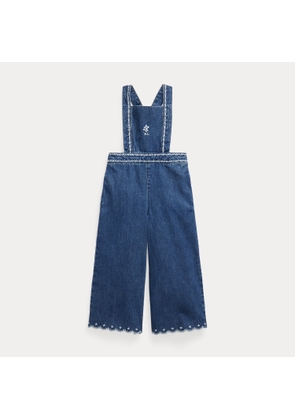 Embroidered Denim Jumpsuit
