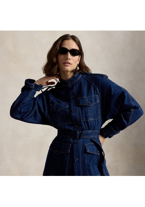 Belted Denim Utility Jacket