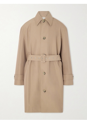 AMI PARIS - Belted Woven Trench Coat - Men - Neutrals - S