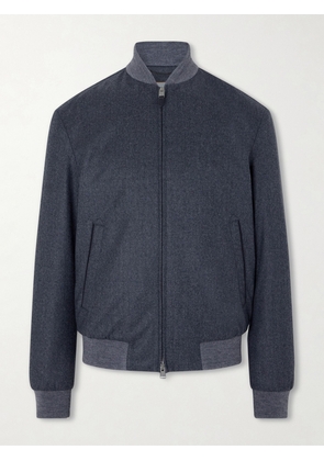Canali - Wool Bomber Jacket - Men - Blue - IT 46