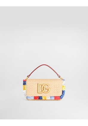 Dolce & Gabbana 3.5 Shoulder Bag In Raffia - Woman Handbags Multicolor Onesize