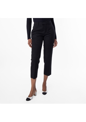 Burberry Tailored Virgin Wool Cropped Trousers
