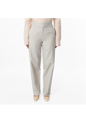Burberry Cotton-Blend Tailored High-Waist Trousers
