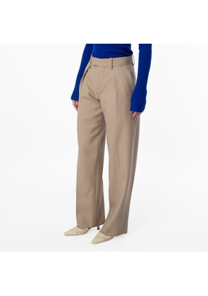 Burberry Tailored Wool Wide-Leg Trousers