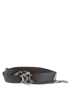 Burberry Check Webbing B-Buckle Belt