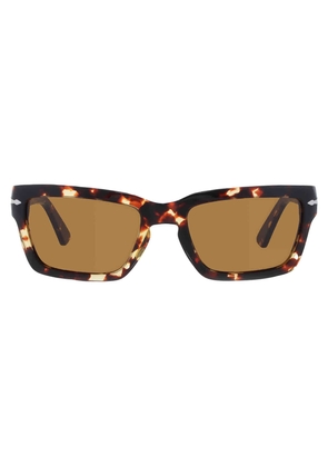 Persol Brown Rectangular Mens Sunglasses PO3363S 985/33 55