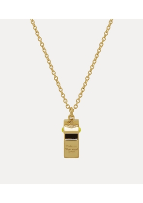 Vivienne Westwood Whistle Long Pendant Necklace Gold-yellow-enamel-citrine-crystal Gold-yellow-enamel-citrine-crystal Women