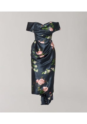Vivienne Westwood Nova Cocotte Midi Dress Pob Crepe 8 Women