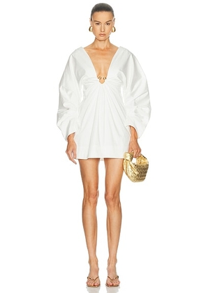 Cult Gaia Questra Dress in Off White - Cream. Size 6 (also in 0, 4, 8).