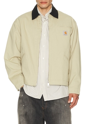 Carhartt WIP Og Detroit Jacket in Barchan & Black - Tan. Size XL/1X (also in S, M, L).